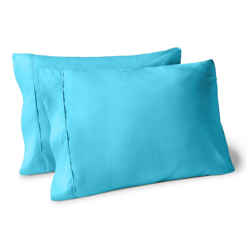 Ensemble de taie d'oreiller en microfibre, 2 très grandes taies d'oreiller, Turquoise