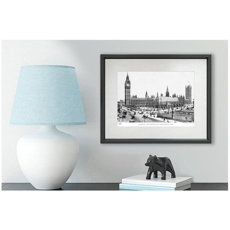 London, The Houses Of Parliament 1886 by Francis Frith - Single Picture Frame Print, 40cm H x 50cm W x 2.3cm D
