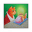 Fishcake by Vicky Mount - Floater Frame Print on Canvas-192015094-191904134