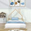 Lit simple en bois avec support à lattes Vimbai-815976039