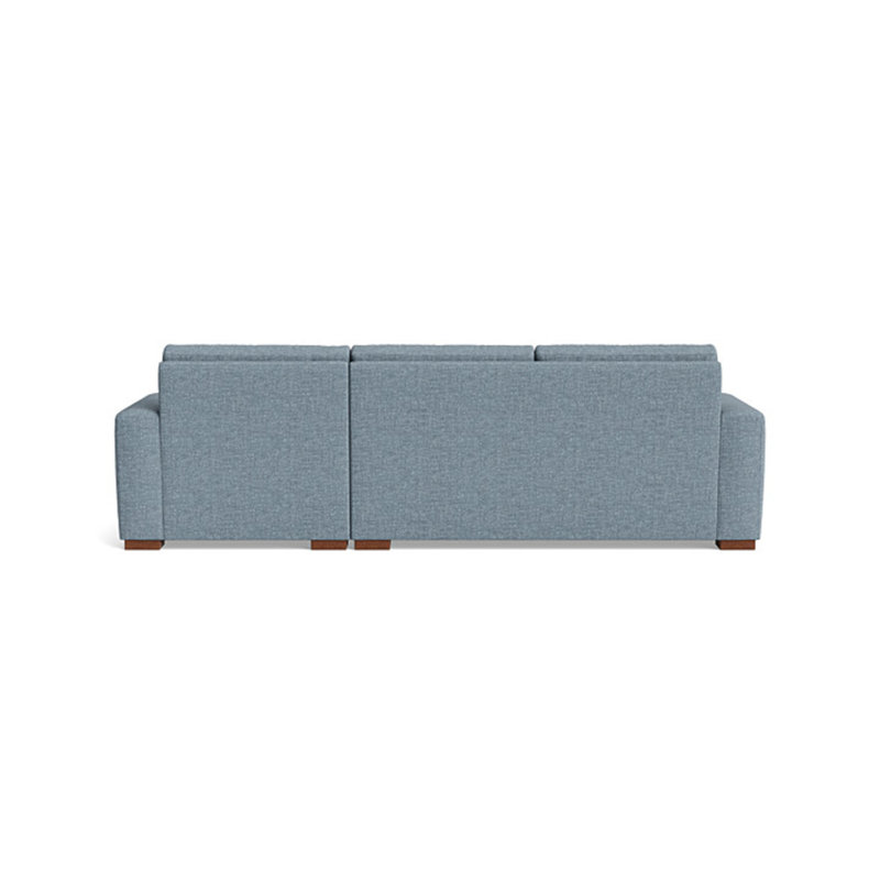 Couch Potato Chaise Sectional, Right Hand Facing, Performance Velvet - Ivy