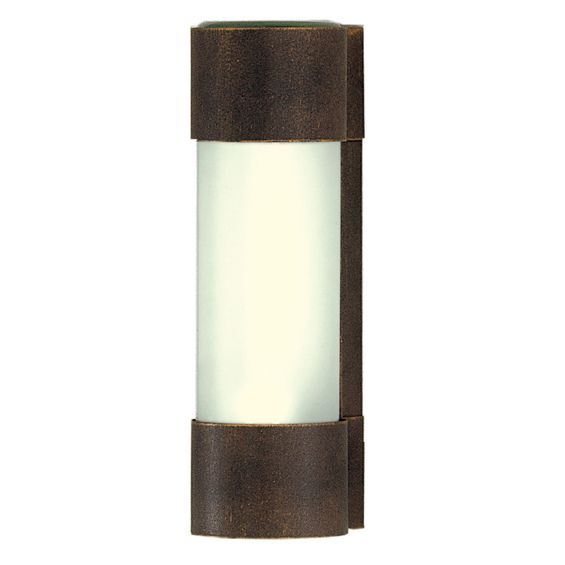 Monti Outdoor Flush Mount, Brown and golden patina