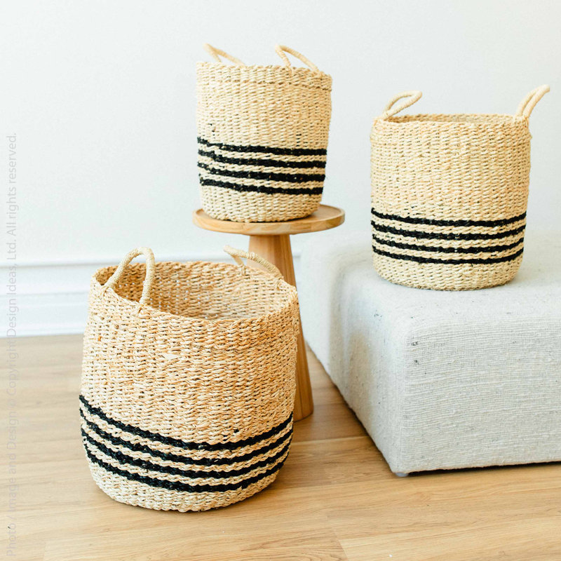 Design Ideas Scarborough Seagrass Decorative Basket