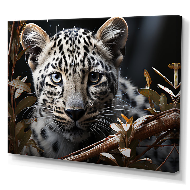«Jungle Leopard Stalk III», reproduction sur toile, H 12 po x l 20 po x P 1 po, Toile tendue