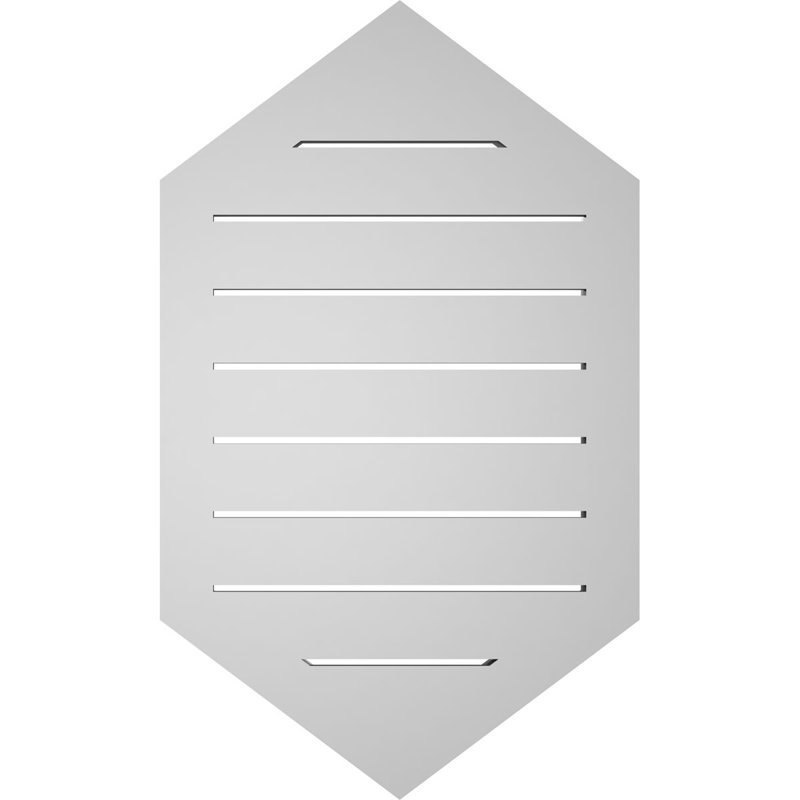 Pente verticale verticale en uréthane 9 pi, H 30 po x l 18 po x P 1,5 po