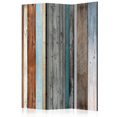Georges 172cm H Solid Wood Folding Room Divider