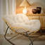 Chaise berçante en osier pour l'intérieur-711491269
