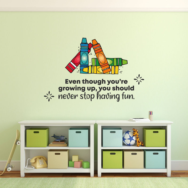 Text & Numbers Wall Decal, 28" H x 19" W