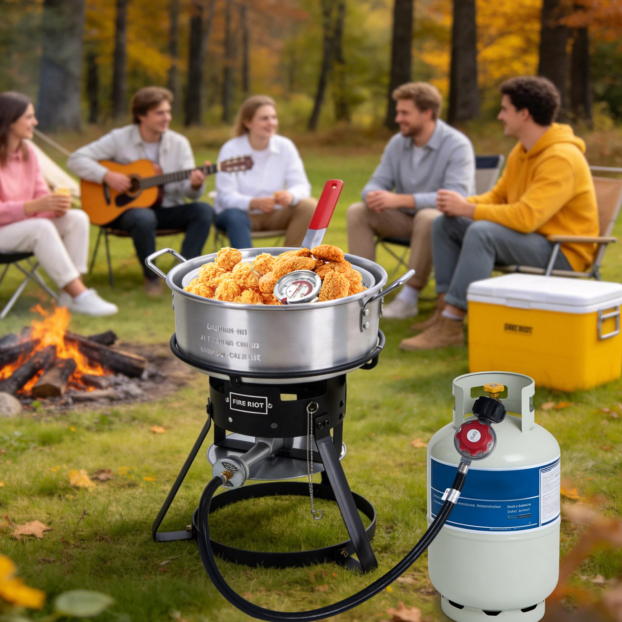 FIRE RIOT Propane 10QT Fish Fryer Cooker Kit | Wayfair