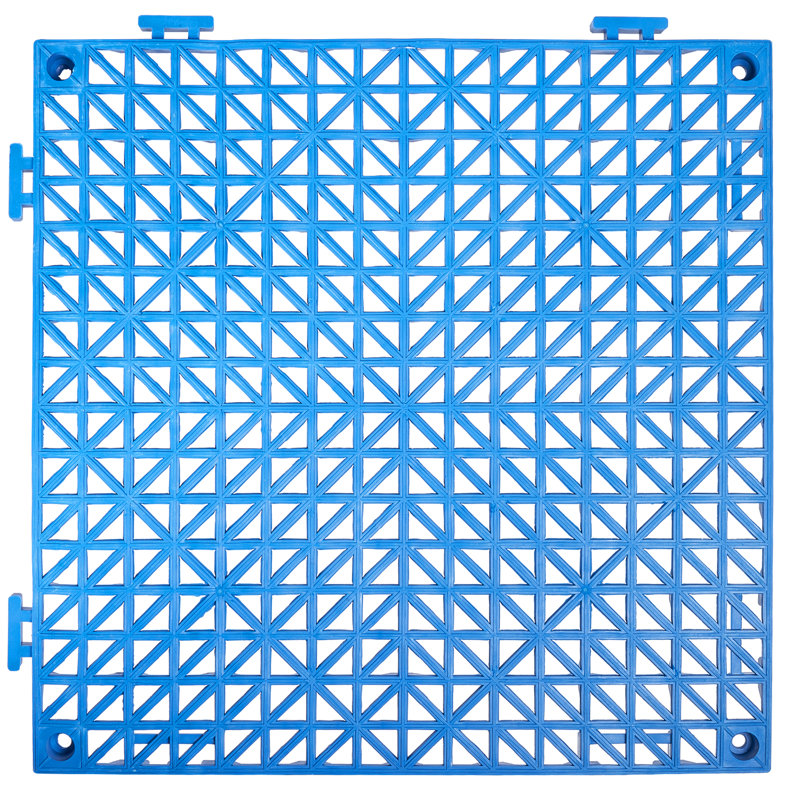 Carreaux de plancher de garage 12 "x 12" (drain), Bleu