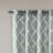 Geometric Fretwork Grommet Top Window Curtain Panel-534900629-534900651
