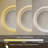 Frameless Round LED Smart Mirror With Laser Engraving Pattern-1824346026