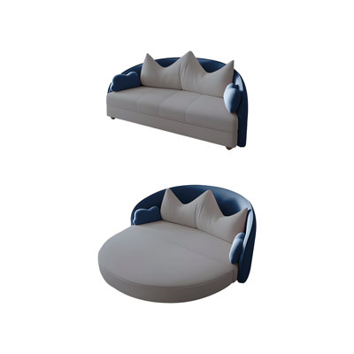 Canapé-lit pliable en velours extensible 74,80 po