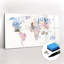 World Map Countries Magnetic Wall Mounted Dry Erase Board