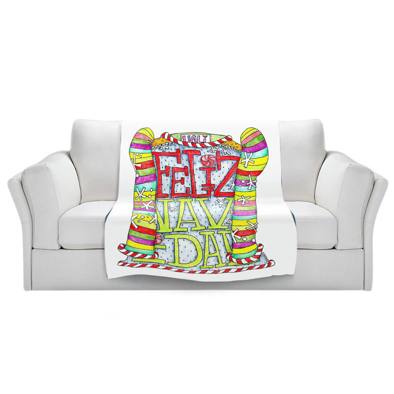  Couverture Feliz Navidad, 68 po x 80 po