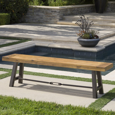 Testwuide Iron Outdoor Bench