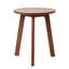 Tables de bout rondes, bois d'hévéa massif, table d'appoint compacte moderne pour la maison