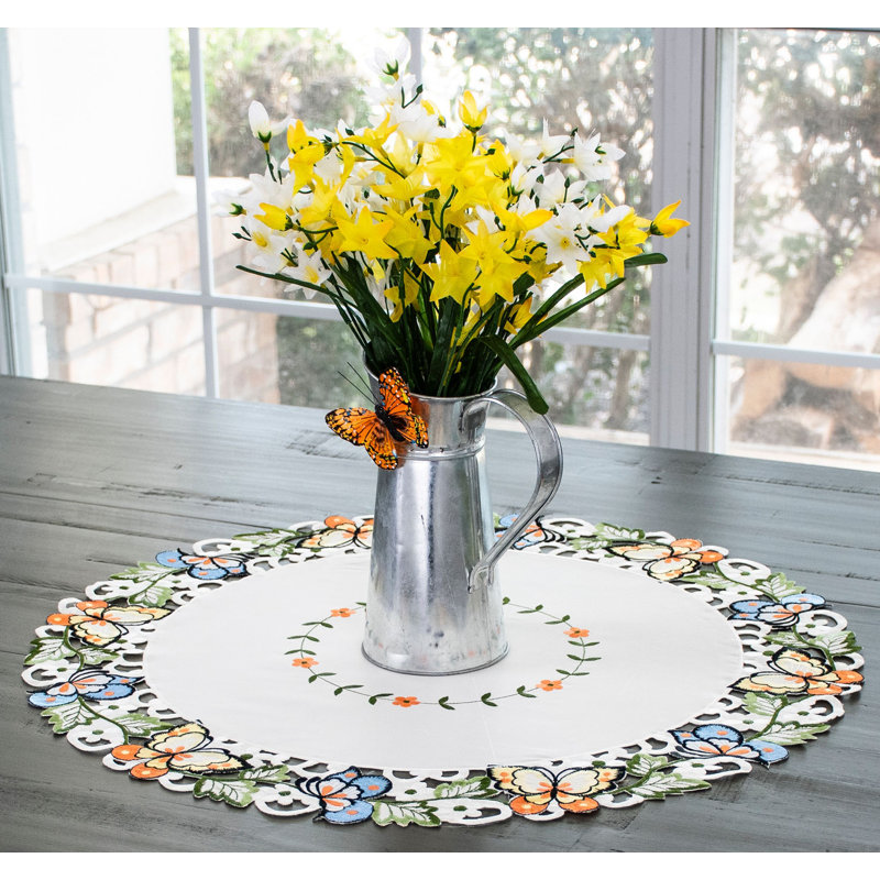 Dessus de table Layden Butterfly, napperon, Rond 23 po