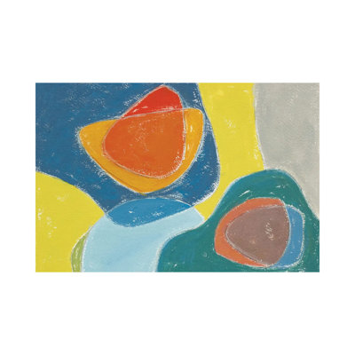 Tidelands Abstract IV 1 Piece Wrapped Canvas Painting