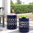 Outdoor Metal End Tables (set Of 2) - Powder-coated Iron, Cylindrical Design-467686588