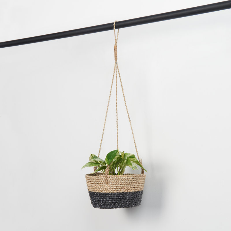 Panier en ruppie maritime, Noir / brun