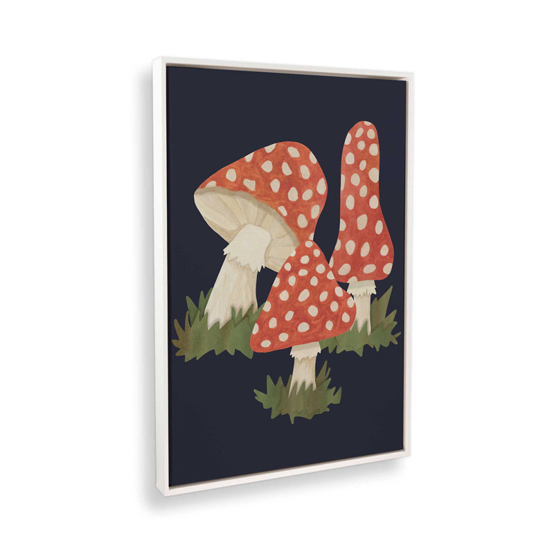 Poison Mushroom par Artlovepassion, reproduction d'art, H 32 po x l 24 po, Impression encadrée sans passe-partout, Blanc