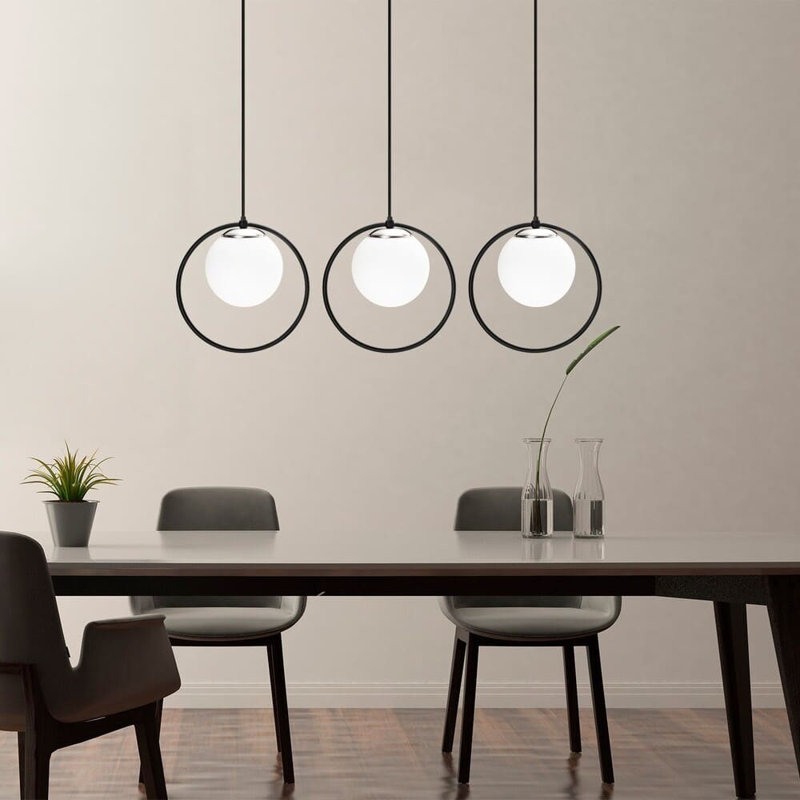 Tassone 3 - Light Black Kitchen Island Pendant