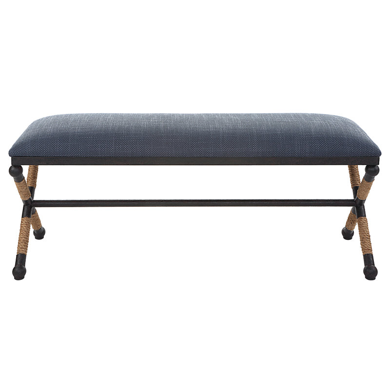 Banc en métal Milana, Marine