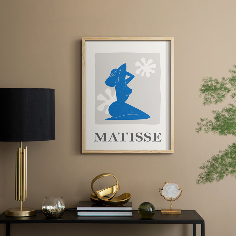 Matisse CCL XXI, reproduction d'art encadrée - bois massif, Naturel, H 30 po x l 24 po