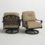 Chaise de patio pivotante avec coussins Lebanon