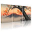 «Cherry Blossom Sunset Landscape», ensemble de 3 reproductions d'art sur toile tendues-736162425