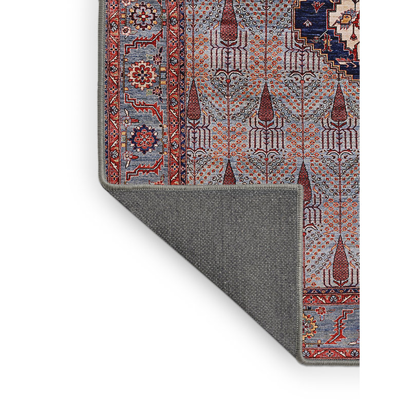 Tapis de style oriental rouge, Tapis de couloir 2 pi x 5 pi