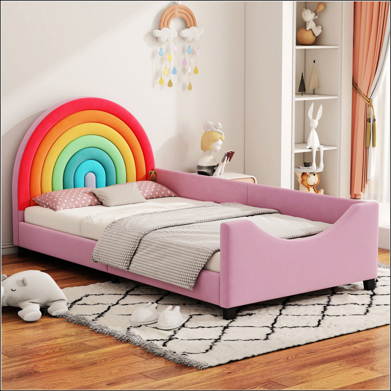 Lit de jour simple rembourré Rainbow