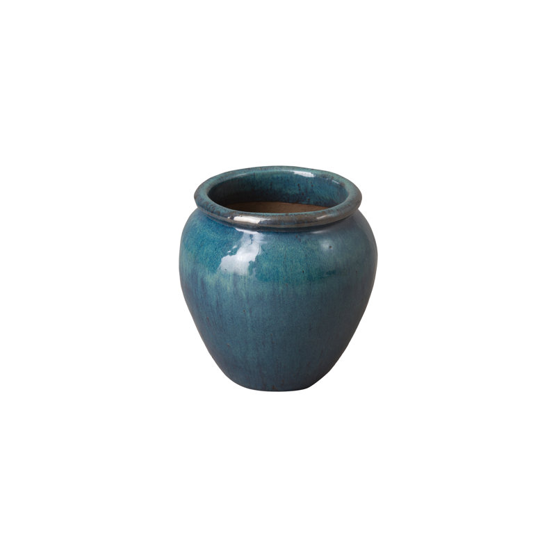 Handmade Ceramic Planter, 12.5" H x 13" W x 13" D