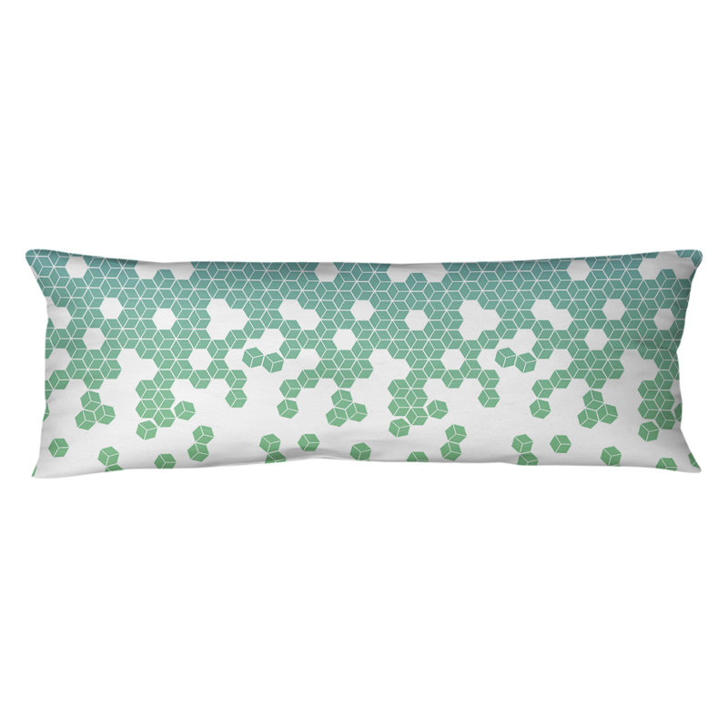 Katelyn Elizabeth Polka Dots Reversible Pillow Cover, Poly Fill, Blue/Green