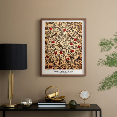 WM MORRIS Series CCXLIX Framed Print - Solid Wood