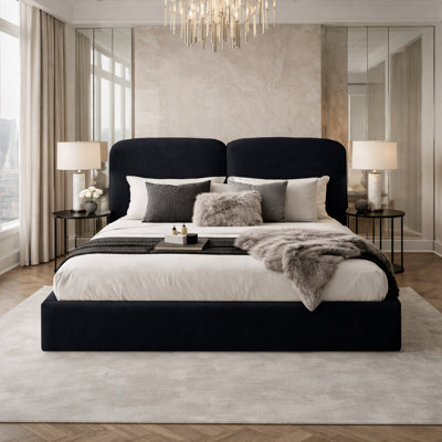 Upholstered Velvet Bed