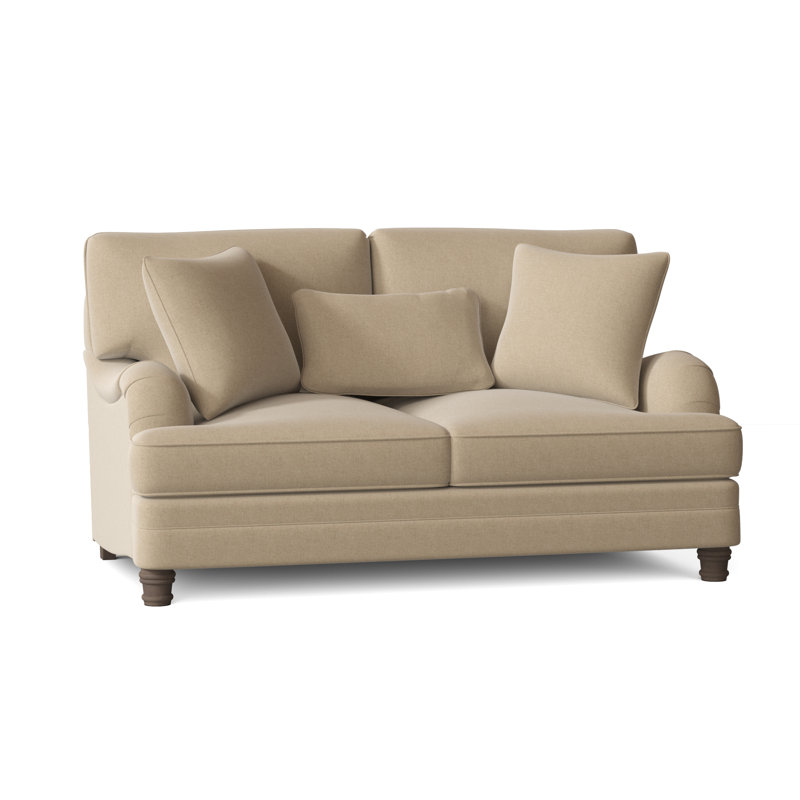 Tarleton Loveseat, Cream Chenille 1345-002, Aged Gray