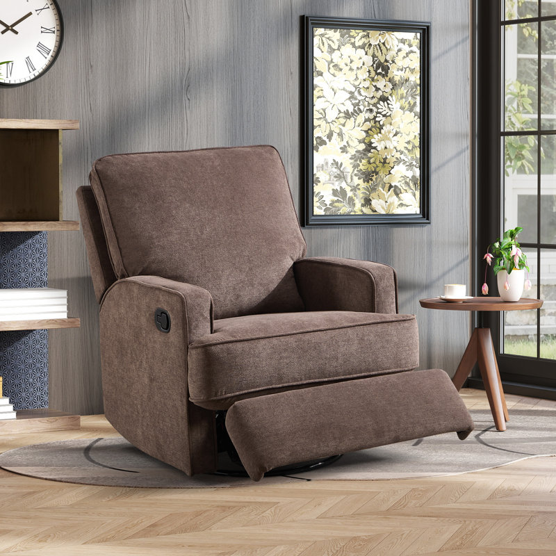 Fauteuil inclinable manuel pivotant de 29,5 po Norvis, Brown