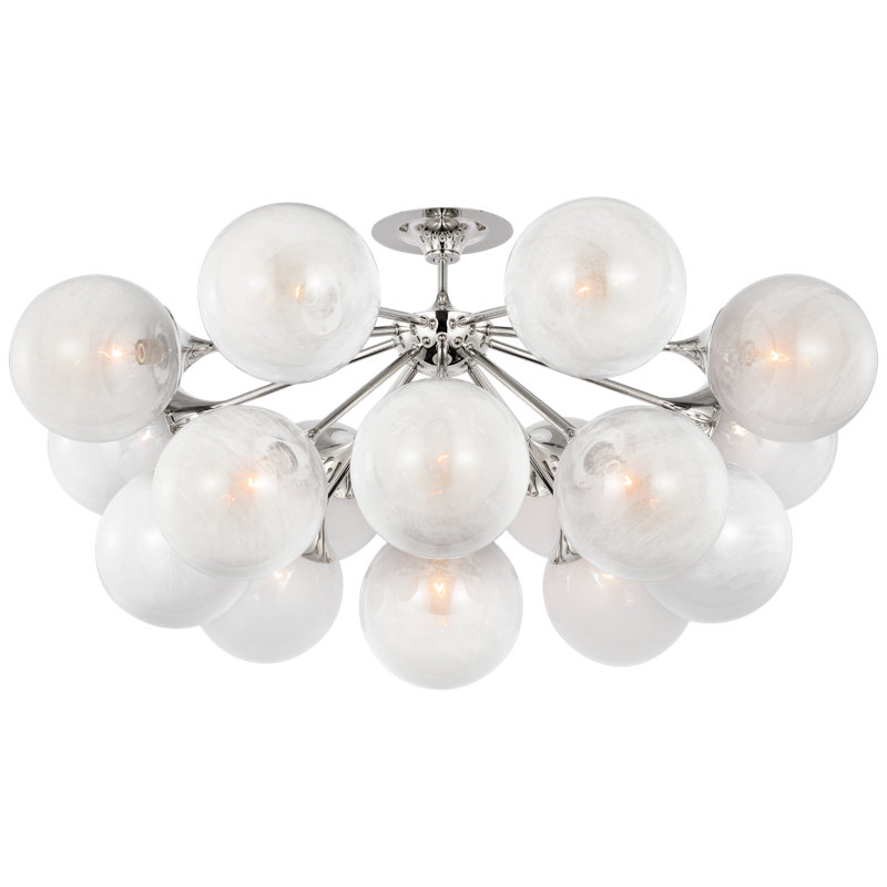 Cristol 17 - Light Flush Mount, Polished Nickel