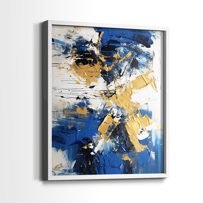 ABSTRACT Series cmxxxix - reproduction encadrée de qualité supérieure - prête à être accrochée - aucun clou requis