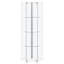 Vitrine hexagonale en verre transparent Tenley