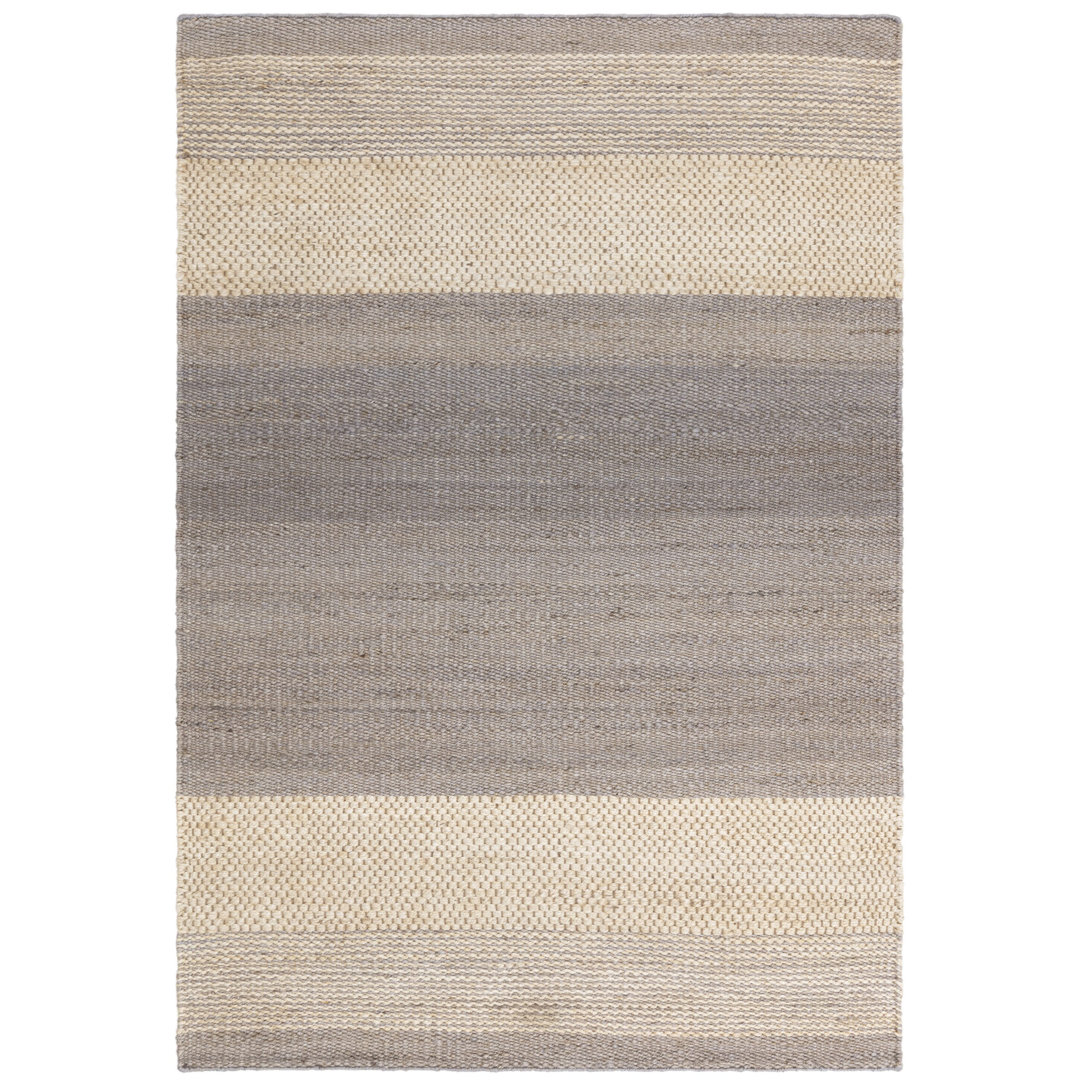 Handgefertigter Kelim-Teppich Desaree in Grau/Beige