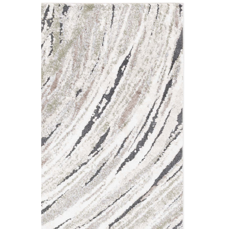 Fleurizard Opal Performance Abstract Rug, Rectangle 4' x 6'