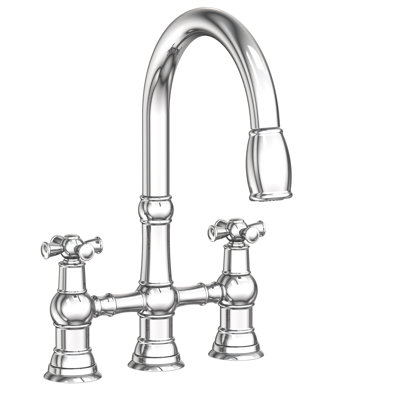 Jacobean Pull Down Kitchen Bridge Faucet