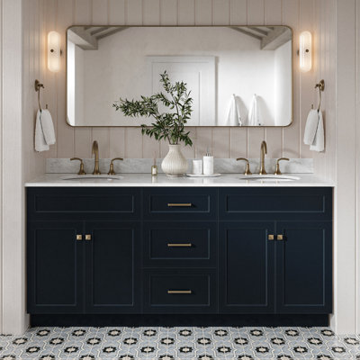 Ensemble de meuble-lavabo double 73 po Partham
