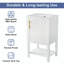 Meuble-lavabo simple 20 po avec plateau en céramique Fillander-2078994676