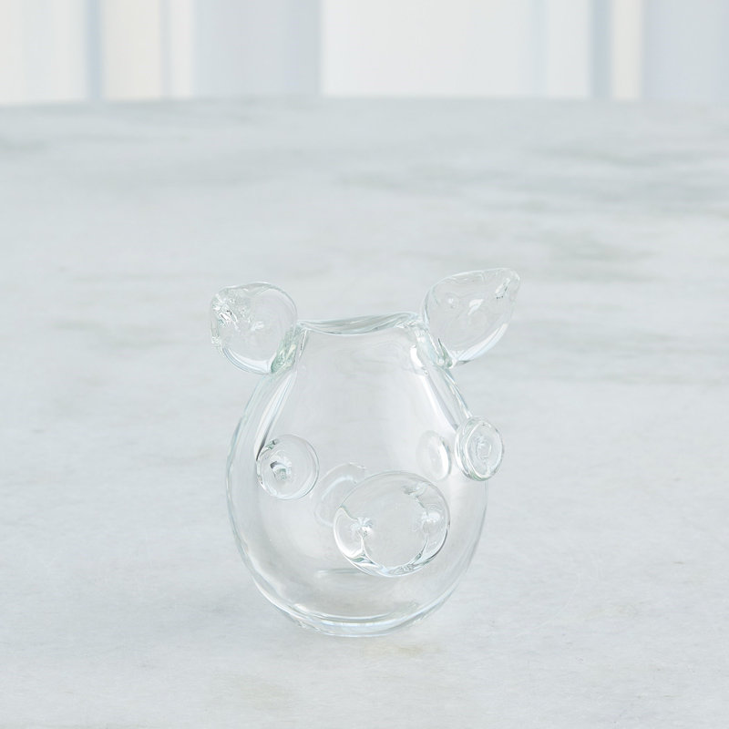 Piggy Handmade Glass Table Vase