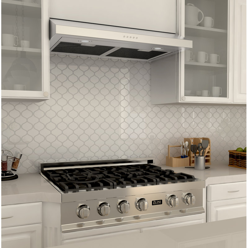 ZLINE 30 in. 280 CFM Ducted Under Cabinet Range Hood in Stainless Steel - Hardwired Power (615-30)