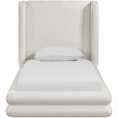 Chandra Jagger Linen Textured Fabric Upholstered Bed